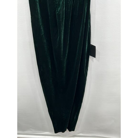 NWT Lulus Womens My Dream Come True Maxi Dress Velvet Strapless Green Size XXS - Picture 5 of 10